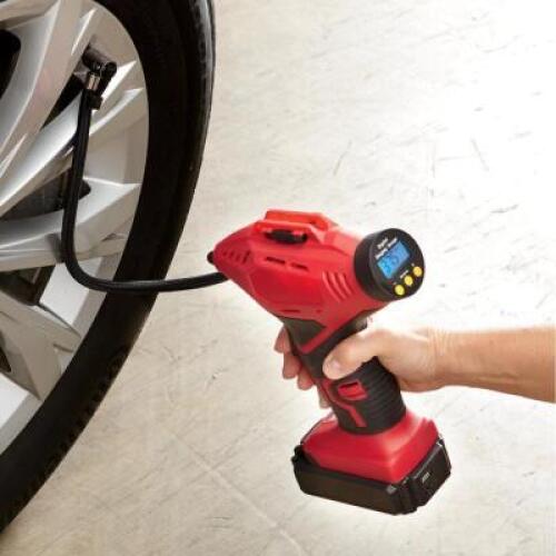 CORDLESS TIRE INFLATOR WITH DIGITAL GAUGE