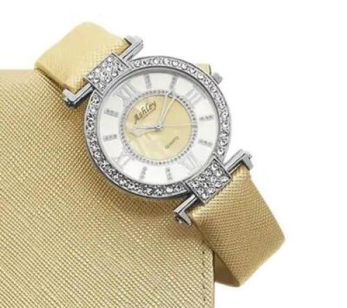 METALLIC CRYSTAL WATCH BY ASHLEY PRINCESS