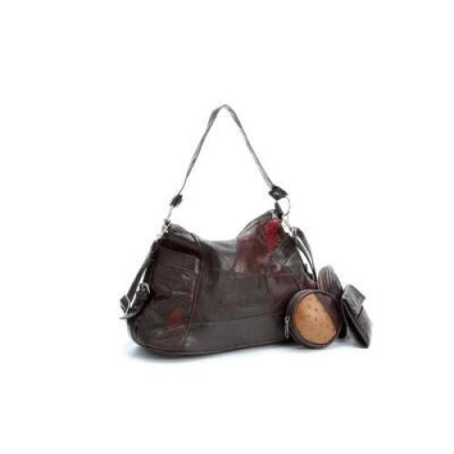 4-PIECE LEATHER HANDBAG SET