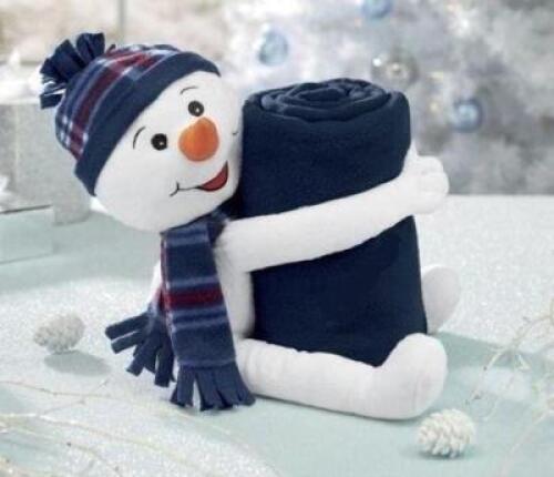SNOW MAN CUDDLE & THROW BLANKET