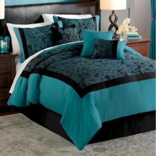 JACQUARD COMFORTER SET - KING