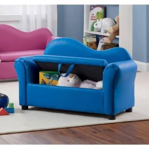 KIDS STORAGE SOFA - BLUE