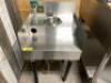 18" UNDER COUNTER STAINLESS SHELF W/ GLASS WASHER. - 3