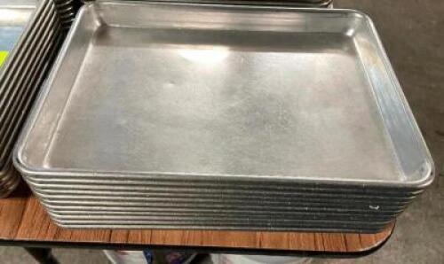 (12) VOLRATH 1/4 SIZE SHEET PANS
