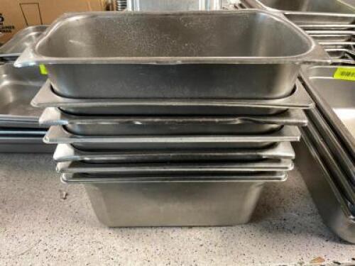 (7) 1/3 SIZE STAINLESS INSERTS