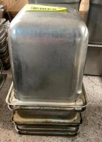 (6) 1/6 SIZE STAINLESS INSERTS