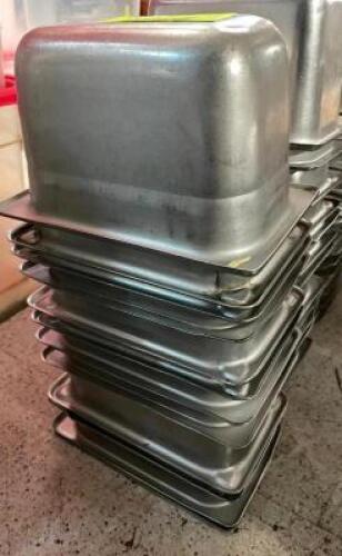 (12) 1/9 SIZE STAINLESS INSERTS