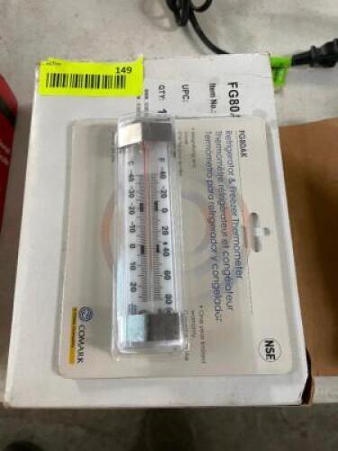 PARTIAL BOX OF COMARK THERMOMETERS.