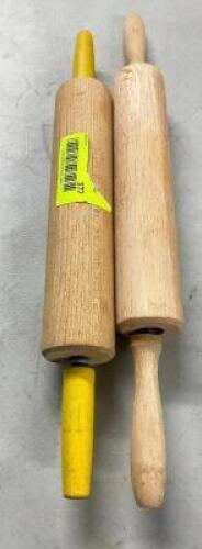 (2) WOODEN ROLLING PINS