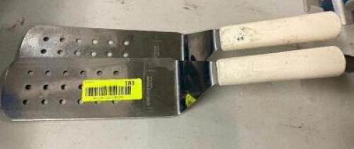 (2) STAINLESS TURNERS