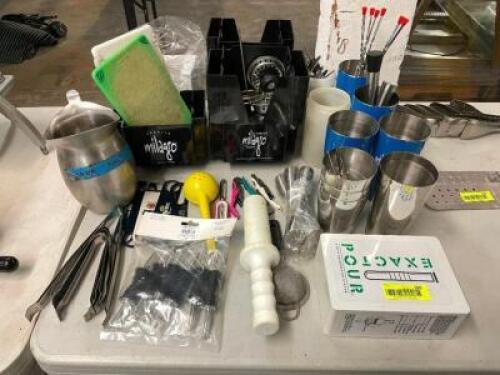 (1) LOT OF ASSORTED BAR SUPPLIES