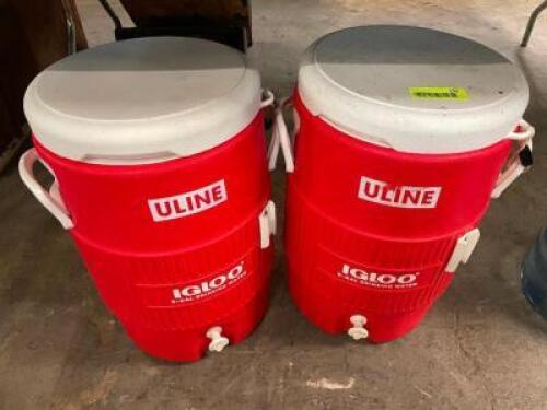 (2) 5 GALLON IGLOO ICE BUCKETS