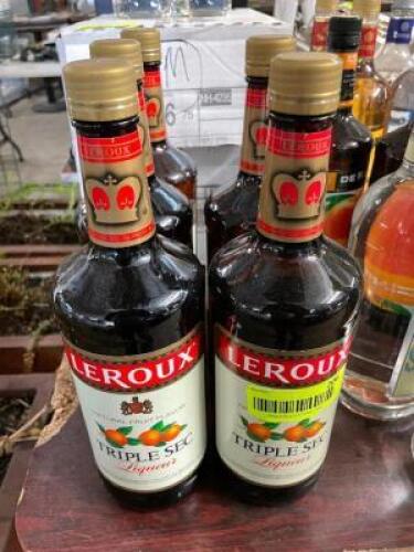 (5) BOTTLES OF TRIPLE SEC