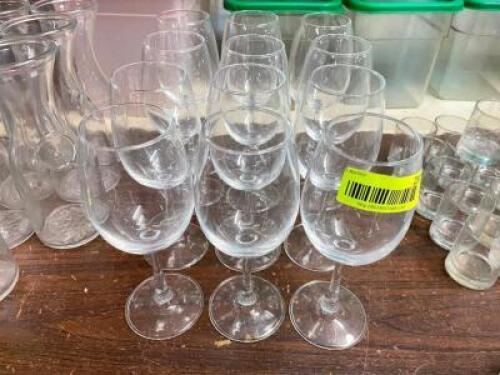 (12) WINE GLASSES