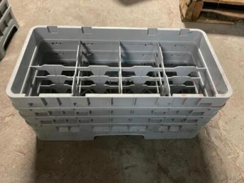 (3) PLASTIC SILVERWARE DISH RACKS
