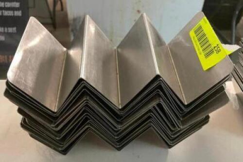 (36) THREE GROUP STAINLESS TACO HOLDER