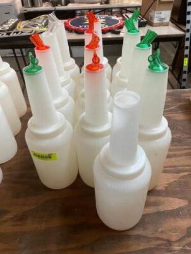 (12) PLASTIC BAR JUGS