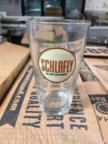 (8) SCHLAFLY LOGO MIXING GLASSES