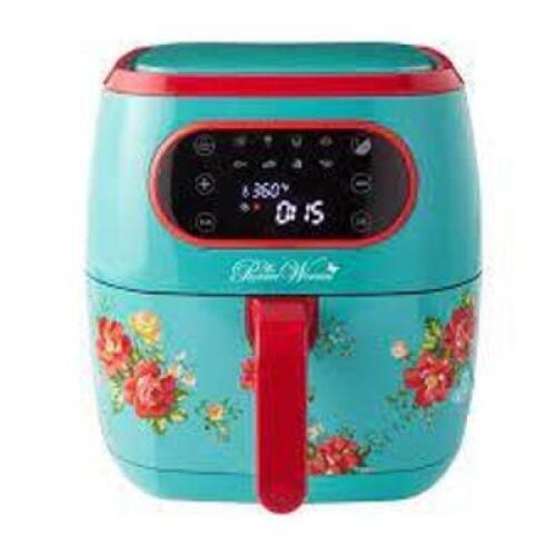 DESCRIPTION: (1) AIR FRYER WITH LED SCREEN BRAND/MODEL: PIONEER WOMAN INFORMATION: VINTAGE FLORAL RETAIL$: $100.00 SIZE: 6 QT QTY: 1