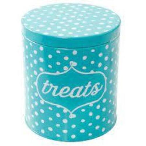 DESCRIPTION: (1) TREAT JAR BRAND/MODEL: PIONEER WOMAN INFORMATION: BLUE DOT RETAIL$: $12.84 EA SIZE: 9" QTY: 1