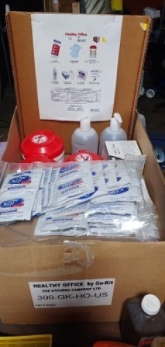 DESCRIPTION: (1) HEALTHY OFFICE CLEANING KIT BRAND/MODEL: GO-KIT/40091351 INFORMATION: MUST COME INTO INSPECT CONTENTS QTY: 1