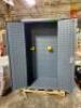 DESCRIPTION: (1) BIN CABINET BRAND/MODEL: DURHAM MFG/2501-BDLP-126-95 INFORMATION: NO BINS & MINOR DAMAGES, MUST COME INTO INSPECT/GRAY/126-BIN SLOTS - 5