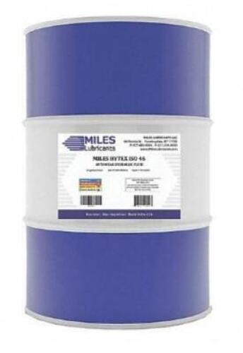 DESCRIPTION: (1) MINERAL HYDRAULIC OIL BRAND/MODEL: MILES LUBRICANTS/M001000601 INFORMATION: ISO VISCOSITY GRADE: 36/AMBER RETAIL$: 852.78 SIZE: 55 GA