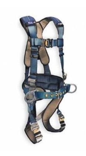 DESCRIPTION: (1) FULL BODY HARNESS BRAND/MODEL: 3M DBI-SALA/1110152 INFORMATION: BLUE & GRAY/LOAD LIMIT: 420 LBS RETAIL$: 562.13 SIZE: LARGE QTY: 1