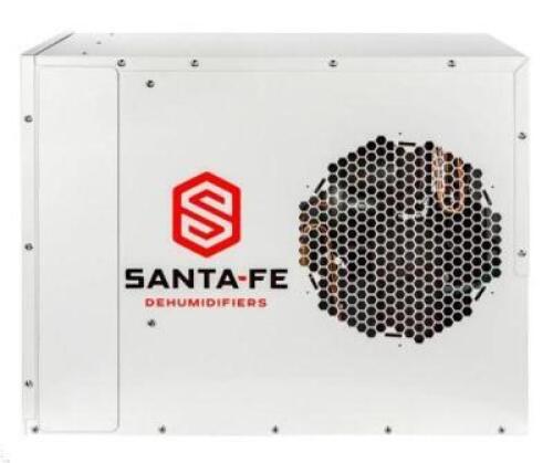 DESCRIPTION: (1) FREE-STANDING DEHUMIDIFIER BRAND/MODEL: SANTA-FE/4034180 INFORMATION: WHITE/309 CFM/59 DB RETAIL$: 1,514.00 SIZE: 19.4"H X 14.5"W X 2