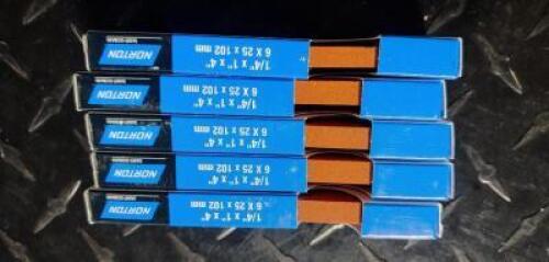 (5) ALUMINUM OXIDE SHARPENING STONE