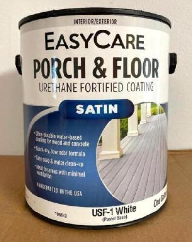 (2) PORCH AND FLOOR URETHANE FORTIFIED WHITE COATING-SATIN