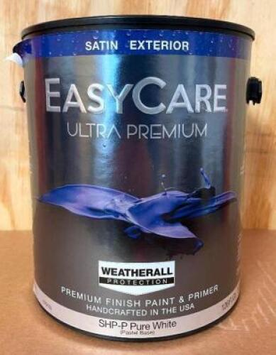 (5) PREMIUM FINISH PURE WHITE (PASTEL BASE)- SATIN EXTERIOR