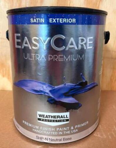 (4) PREMIUM FINISH NEUTRAL BASE PAINT AND PRIMER- SATIN INTERIOR