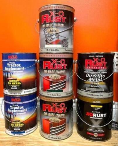 ASSORTED INDOOR/OUTDOOR PAINT (FOR METAL)
