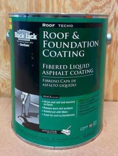(5) ROOF AND FOUNDATION FIBERED LIQUID ASPHALT COATING- BLACK