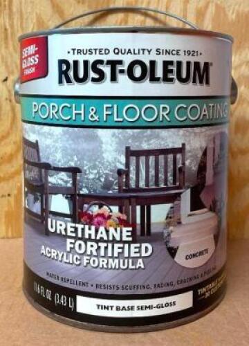 (3) PORCH AND FLOOR URETHANE FORTIFIED ACRYLIC COATING- TINT BASE SEMI-GLOSS