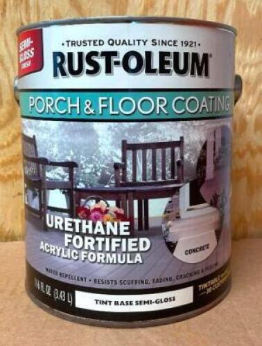 (3) PORCH AND FLOOR URETHANE FORTIFIED ACRYLIC COATING- TINT BASE SEMI-GLOSS