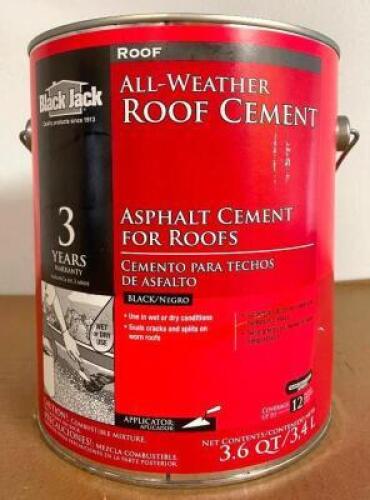 (4) ALL WEATHER ASPHALT ROOF CEMENT
