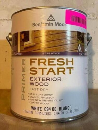 (3) FRESH START EXTERIOR WOOD PRIMER-WHITE