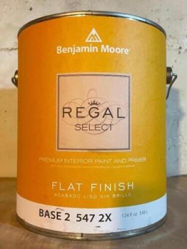 (4) REGAL SELECT PREMIUM BAS 2 INTERIOR PAINT AND PRIMER- FLAT FINISH