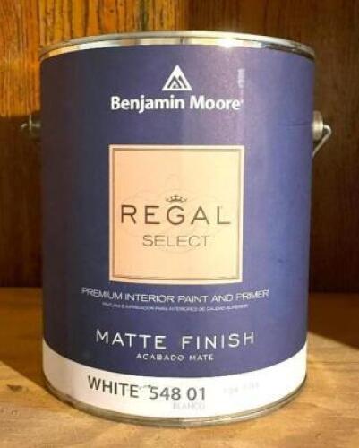 (3) REGAL SELECT WHITE PREMIUM INTERIOR PAINT AND PRIMET-MATTE FINISH
