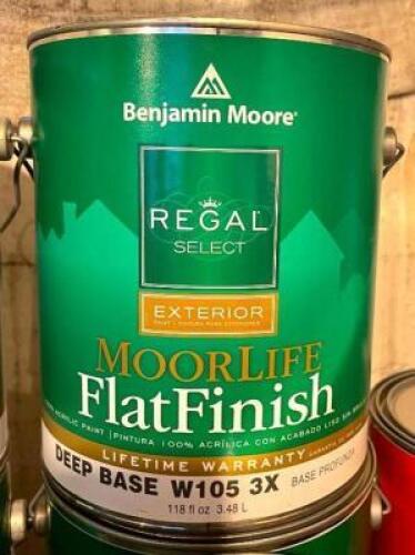 (3) REGAL SELECT EXTERIOR MOORLIFE FLATFINISH-DEEP BASE 3