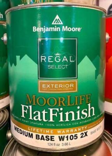 (3) REGAL SELECT EXTERIOR MOORLIFE FLATFINISH-MEDIUM BASE 2