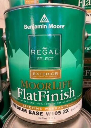 (3) REGAL SELECT EXTERIOR MOORLIFE FLATFINISH-MEDIUM BASE 2