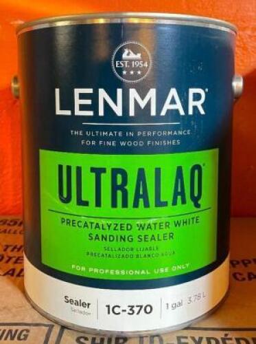 (8) ULTRA AQ PRECATALYZED WATER WHITE SANDING SEALER- SEALER