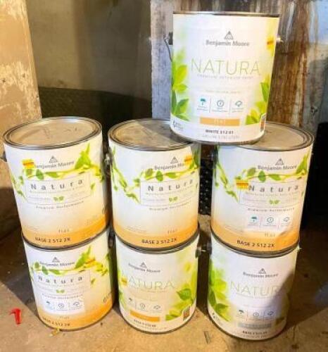 (7) ASSORED NATURA WATERBORNE INTERIOR PAINT AND PRIMER