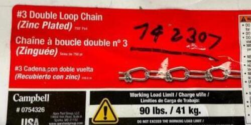 90 LBS. OF #3 DOUBLE LOOP CHAIN