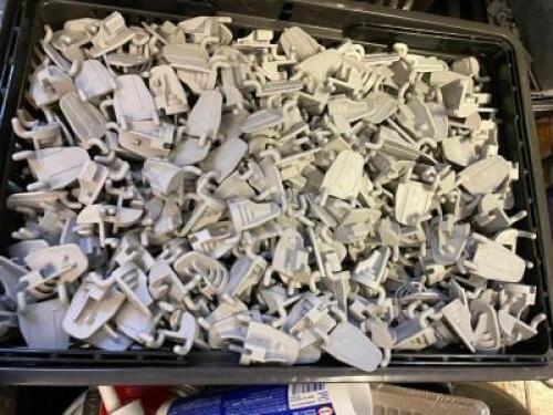(3) CONTAINERS OF PLASTIC SLAT WALL HOOKS