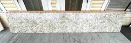 (2) 12' GRAY LAMINATE COUNTERTOOP WITH WATERFALL EDGE IN PEBBE PIAZZA