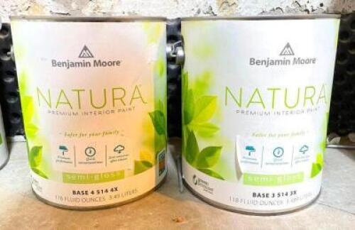 (2) ASSORTED SEMI GLOSS BASE 3 AND 4 PREMIUM INTERIOR PAINT